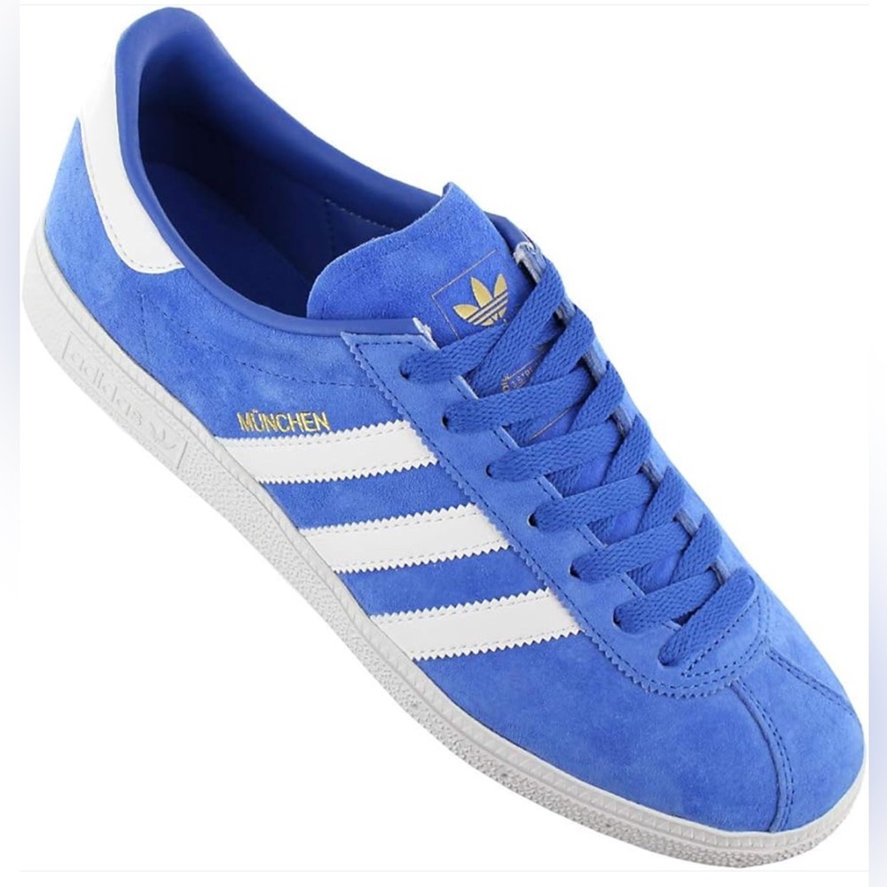 Adidas Munchen Royal Blue and White Sneaker - Mens 10 (EU 44)